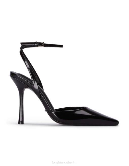 Stöckelschuhe| de Tony Bianco Frauen Eden-Heels Schwarz, hochglänzend 462443