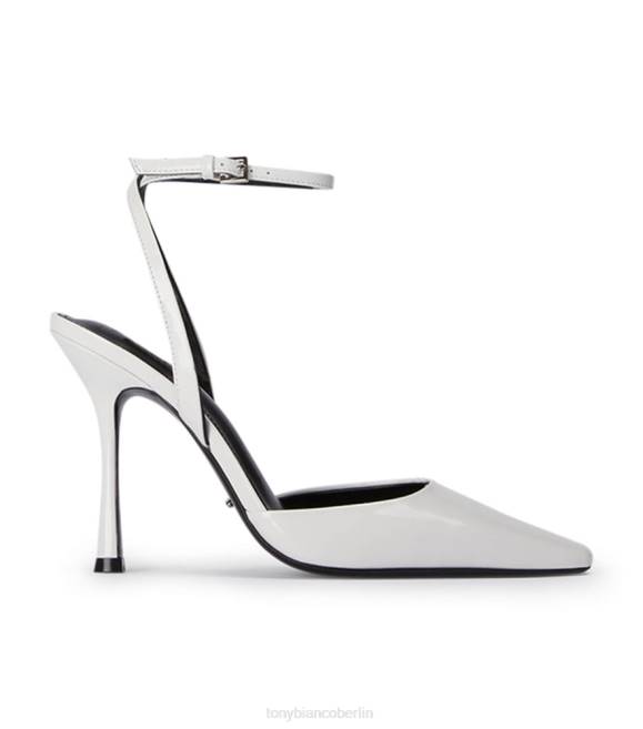 Stöckelschuhe| de Tony Bianco Frauen Eden-Heels Weiß, hochglänzend 462444