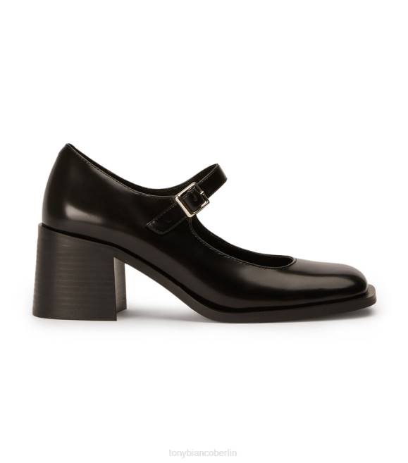 Slipper mit Absatz| de Tony Bianco Frauen Loure Freizeitschuhe Schwarz, hochglänzend 4624356