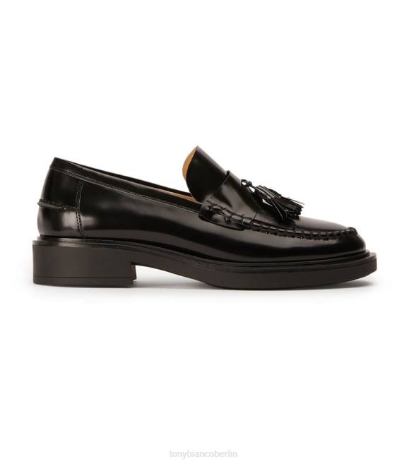 Slipper| de Tony Bianco Frauen Colt-Flats Schwarz, hochglänzend 4624577